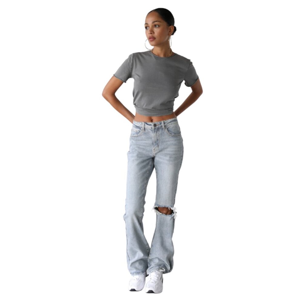 Light Wash Flare Jeans